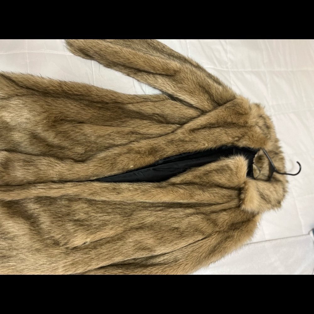 Boohoo man fur coat